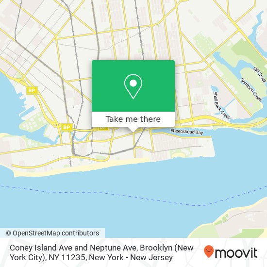 Coney Island Ave and Neptune Ave, Brooklyn (New York City), NY 11235 map