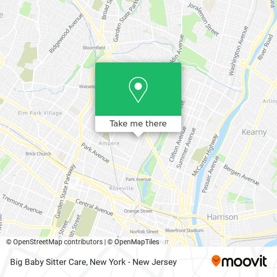 Big Baby Sitter Care map