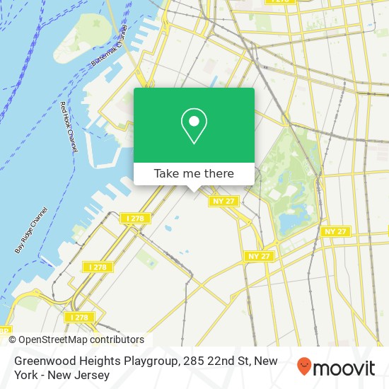 Mapa de Greenwood Heights Playgroup, 285 22nd St