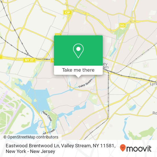 Eastwood Brentwood Ln, Valley Stream, NY 11581 map