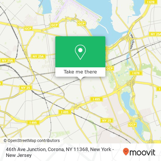 46th Ave Junction, Corona, NY 11368 map