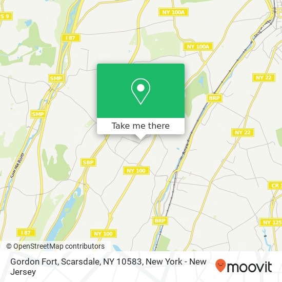 Mapa de Gordon Fort, Scarsdale, NY 10583