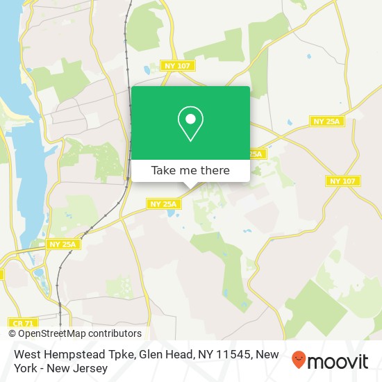 Mapa de West Hempstead Tpke, Glen Head, NY 11545