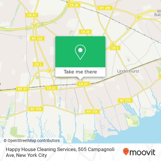 Mapa de Happy House Cleaning Services, 505 Campagnoli Ave