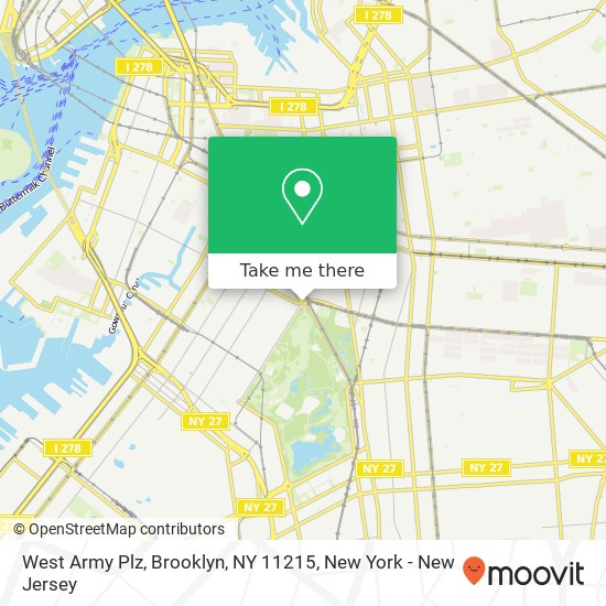 Mapa de West Army Plz, Brooklyn, NY 11215