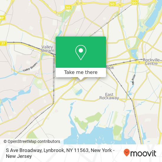 Mapa de S Ave Broadway, Lynbrook, NY 11563