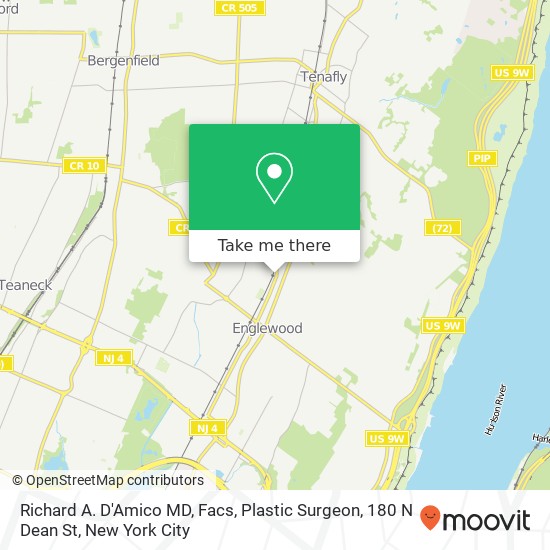 Richard A. D'Amico MD, Facs, Plastic Surgeon, 180 N Dean St map