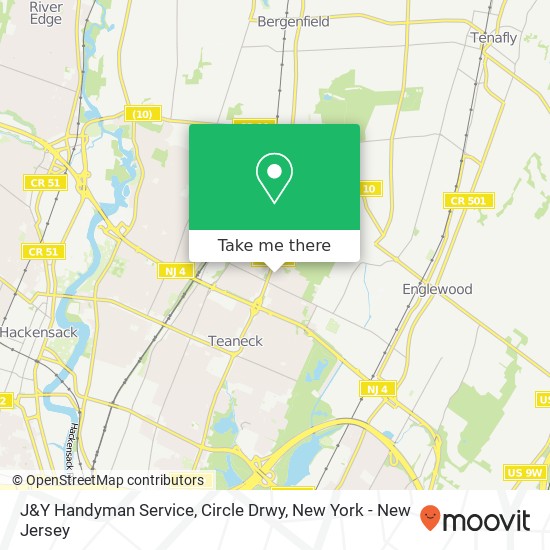 J&Y Handyman Service, Circle Drwy map