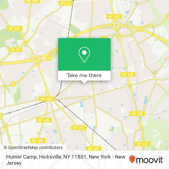 Mapa de Hunter Camp, Hicksville, NY 11801