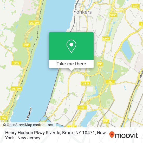Mapa de Henry Hudson Pkwy Riverda, Bronx, NY 10471