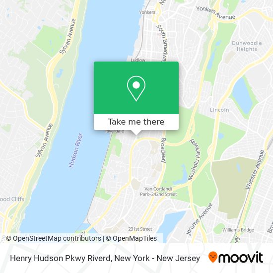 Henry Hudson Pkwy Riverd map