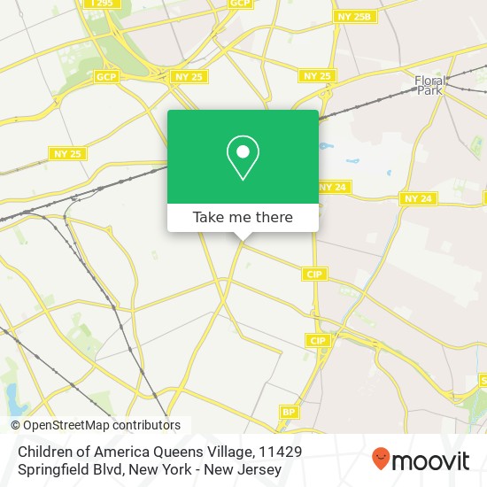 Mapa de Children of America Queens Village, 11429 Springfield Blvd
