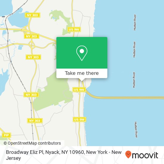 Mapa de Broadway Eliz Pl, Nyack, NY 10960