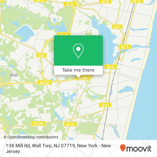 138 Mill Rd, Wall Twp, NJ 07719 map