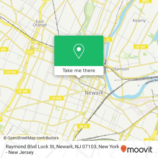 Raymond Blvd Lock St, Newark, NJ 07103 map