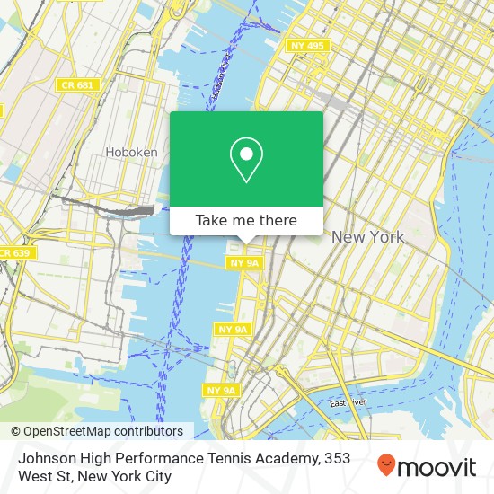 Johnson High Performance Tennis Academy, 353 West St map