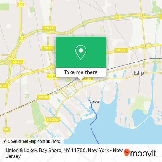 Union & Lakev, Bay Shore, NY 11706 map