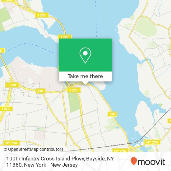 Mapa de 100th Infantry Cross Island Pkwy, Bayside, NY 11360
