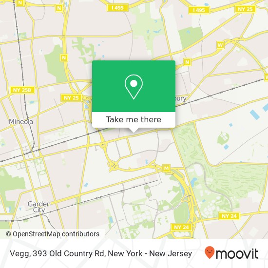 Vegg, 393 Old Country Rd map