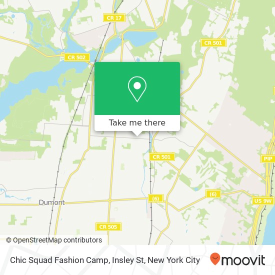 Chic Squad Fashion Camp, Insley St map