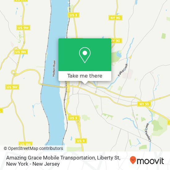 Mapa de Amazing Grace Mobile Transportation, Liberty St