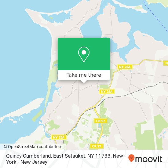 Mapa de Quincy Cumberland, East Setauket, NY 11733