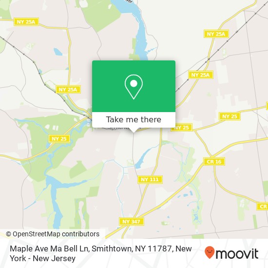 Mapa de Maple Ave Ma Bell Ln, Smithtown, NY 11787