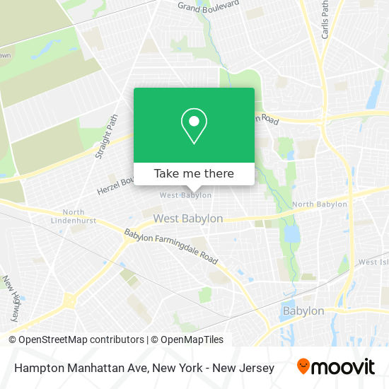 Hampton Manhattan Ave map