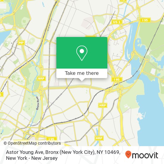 Mapa de Astor Young Ave, Bronx (New York City), NY 10469