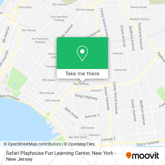 Safari Playhouse Fun Learning Center map