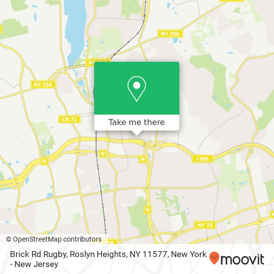 Brick Rd Rugby, Roslyn Heights, NY 11577 map