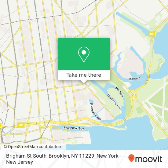 Mapa de Brigham St South, Brooklyn, NY 11229