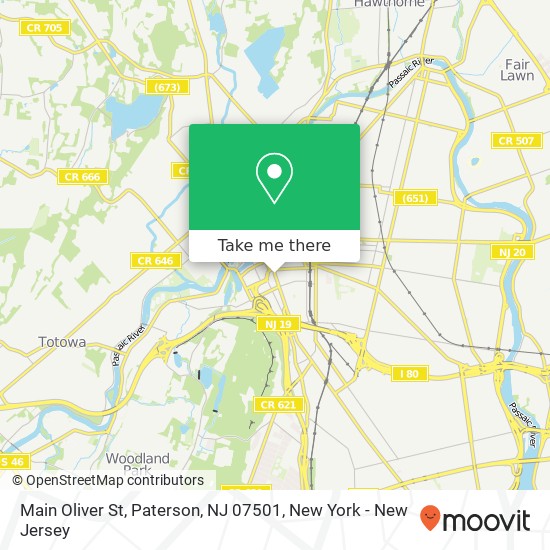 Main Oliver St, Paterson, NJ 07501 map