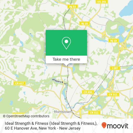 Mapa de Ideal Strength & Fitness (Ideal Strength & Fitness,), 60 E Hanover Ave
