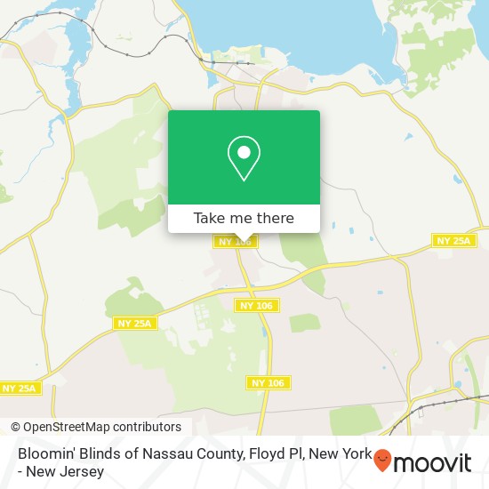 Bloomin' Blinds of Nassau County, Floyd Pl map