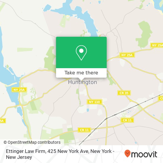 Mapa de Ettinger Law Firm, 425 New York Ave