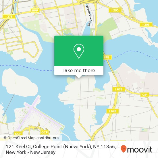 121 Keel Ct, College Point (Nueva York), NY 11356 map