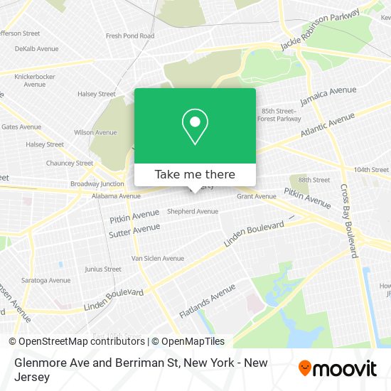 Mapa de Glenmore Ave and Berriman St