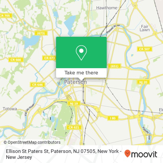 Ellison St Paters St, Paterson, NJ 07505 map