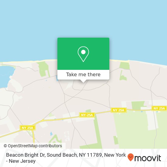 Mapa de Beacon Bright Dr, Sound Beach, NY 11789