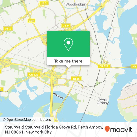 Mapa de Steurwald Steurwald Florida Grove Rd, Perth Amboy, NJ 08861