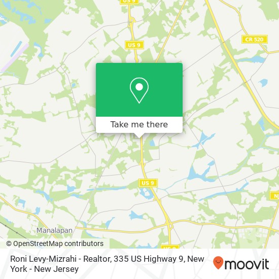 Mapa de Roni Levy-Mizrahi - Realtor, 335 US Highway 9