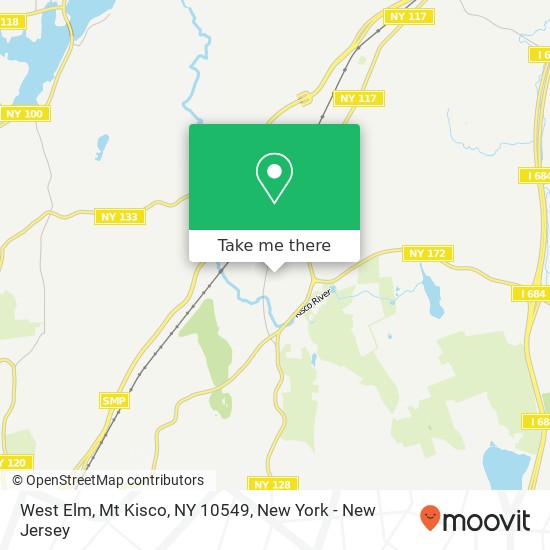 Mapa de West Elm, Mt Kisco, NY 10549