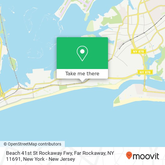 Mapa de Beach 41st St Rockaway Fwy, Far Rockaway, NY 11691