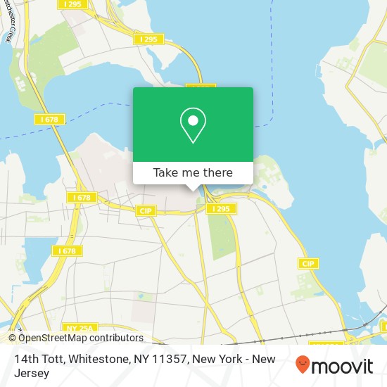 Mapa de 14th Tott, Whitestone, NY 11357