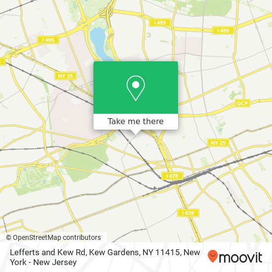 Lefferts and Kew Rd, Kew Gardens, NY 11415 map