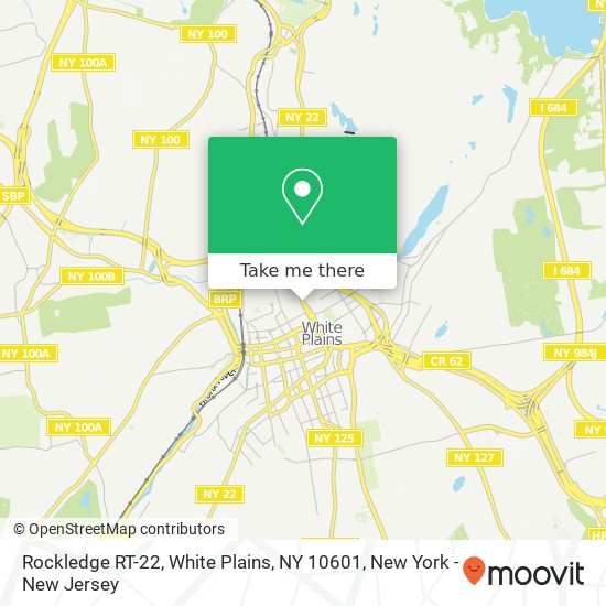 Rockledge RT-22, White Plains, NY 10601 map