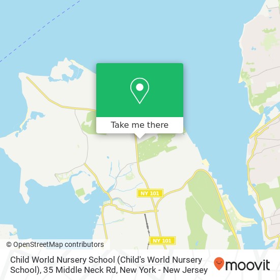 Mapa de Child World Nursery School (Child's World Nursery School), 35 Middle Neck Rd