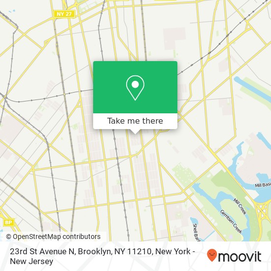 Mapa de 23rd St Avenue N, Brooklyn, NY 11210