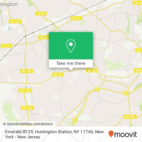 Mapa de Emerald RT-25, Huntington Station, NY 11746